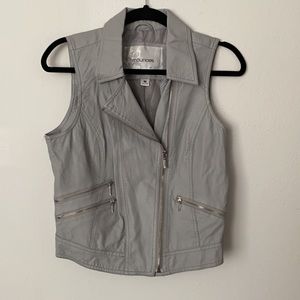 Maurice’s Gray Leather Vest